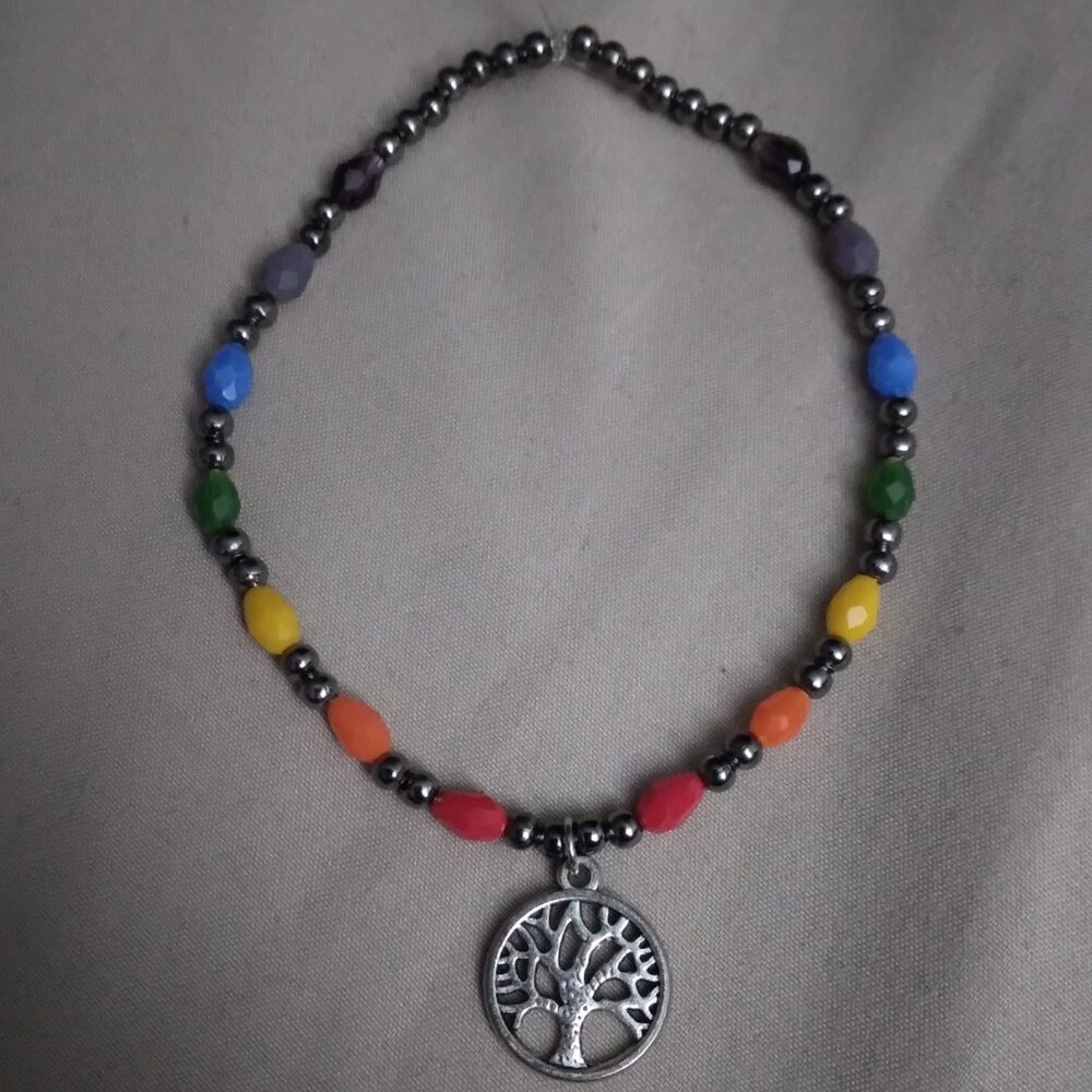 Tree of life Chakra stretchy bracelet